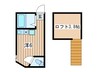 ユナイト天王町アディッティア 1Rの間取り