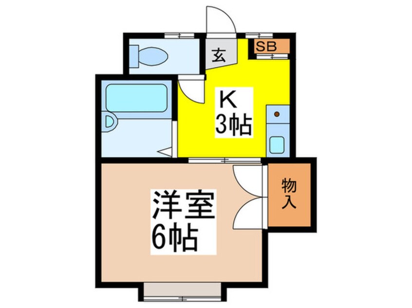 間取図 ロイヤルコ－ポ