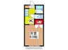 ヴィラみよし 1Kの間取り