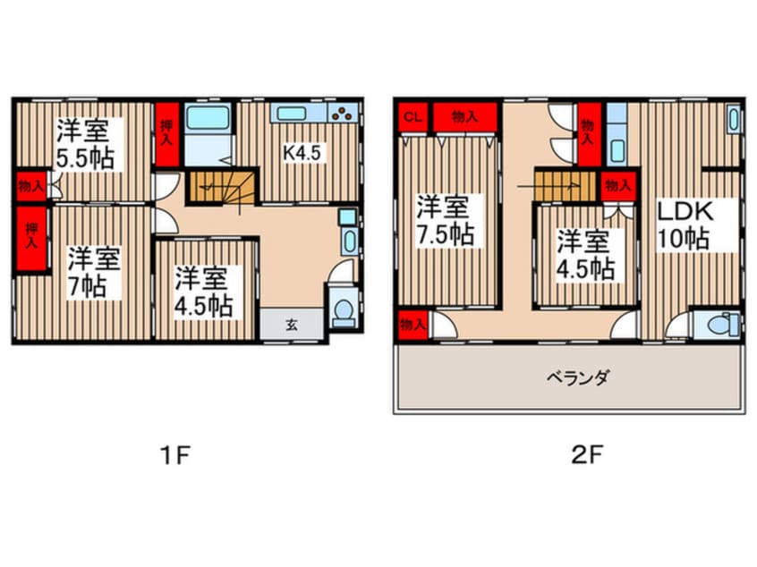 間取図 鳥塚様貸家