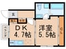 ガーデンテラス　CASA 1DKの間取り