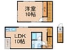 ガーデンテラス　CASA 1LDKの間取り