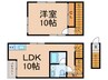 ガーデンテラス　CASA 1LDKの間取り