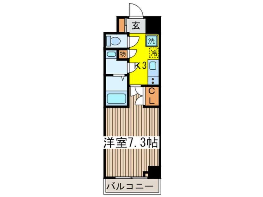 間取図 ＡＣＯＬＴ府中緑町