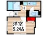MELDIA松戸Ⅲ 1Kの間取り