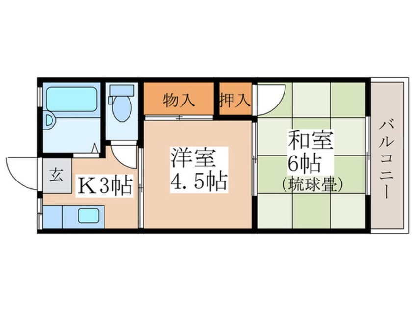 間取図 サウスぬくい