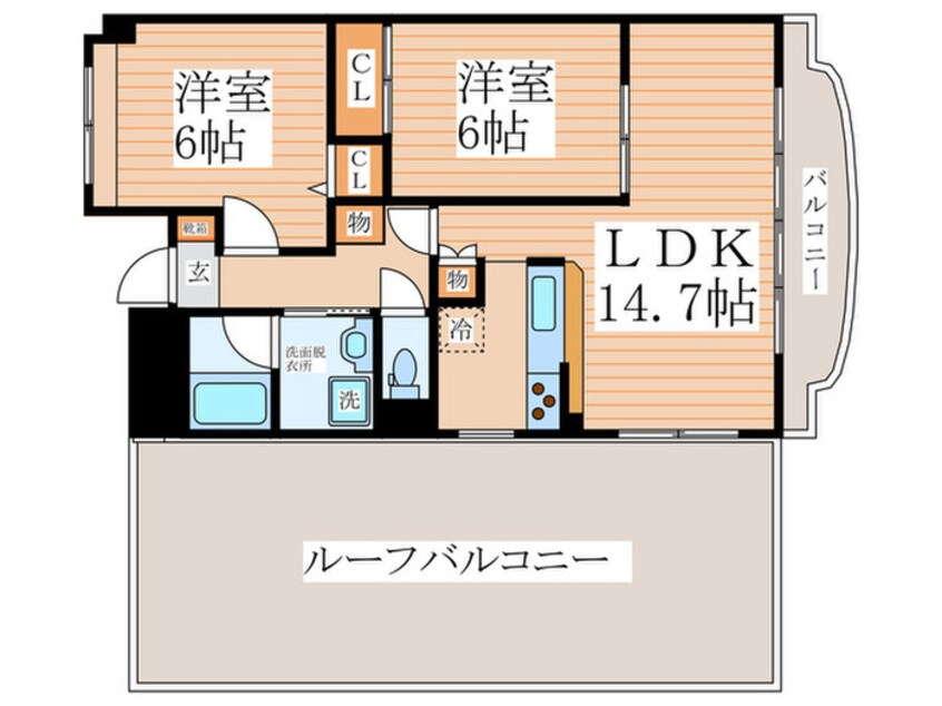 間取図 グリーン・メルベーユ