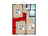 ペットマンションＫ＆ＳⅡ 2DKの間取り