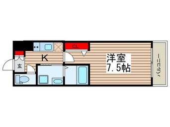 間取図 ﾌﾟﾚｰﾙ・ﾄﾞｩｰｸ門前仲町Ⅲ（606）