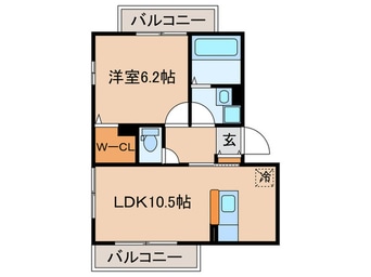 間取図 ヒルズ・カ－リアA