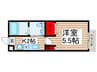 フォルトゥーナ津田沼 1Kの間取り
