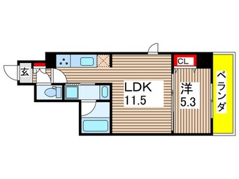 間取図 ロイジェント菊川