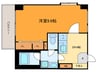 ｱｰﾙ･ｹｰﾌﾟﾗｻﾞﾍﾞｲｻｲﾄｳﾞｭｰ横濱(206) 1DKの間取り
