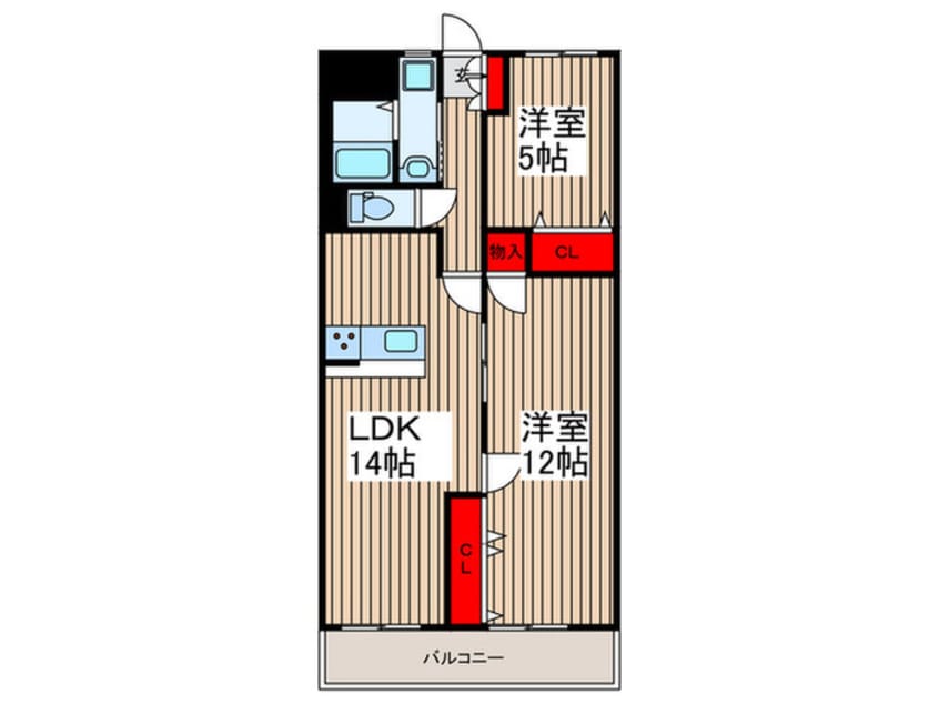 間取図 川口オリエントコート（203）