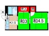 第一寿荘 2Kの間取り