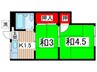 第一寿荘 2Kの間取り