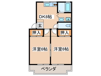 間取図 リバーサイド菊野台