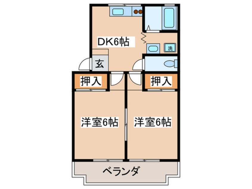 間取図 リバーサイド菊野台