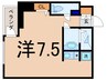 シャンブリ－ズ三越前 1Rの間取り