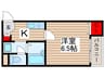 クレフラスト緑ヶ丘 1Kの間取り