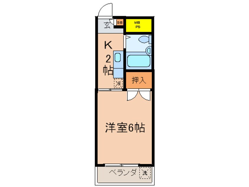 間取図 ハイツやすらぎ