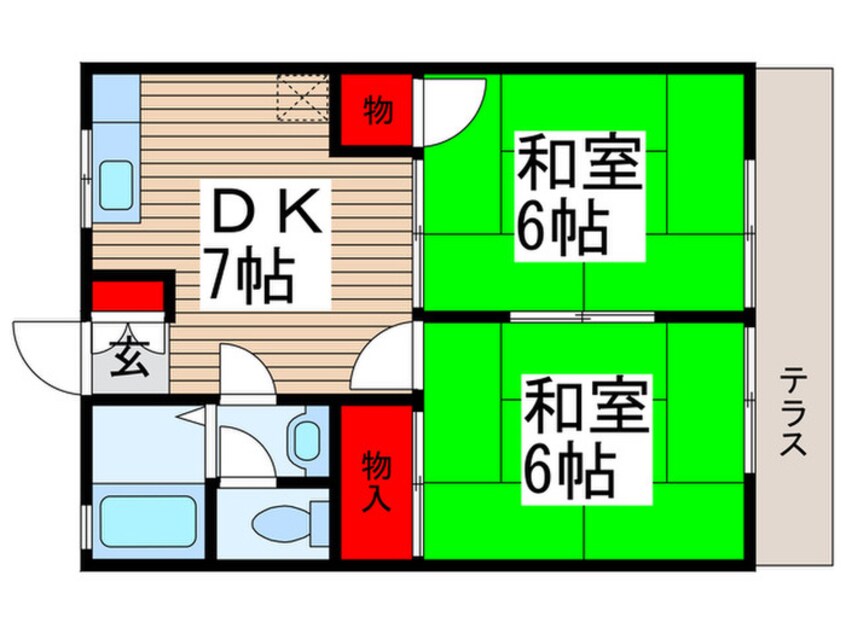 間取図 パープルハイツ