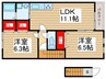 ｺﾝﾌｫｰﾄﾌｫﾚｽﾄⅡ 2LDKの間取り