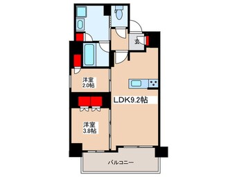 間取図 ドゥーエ菊川