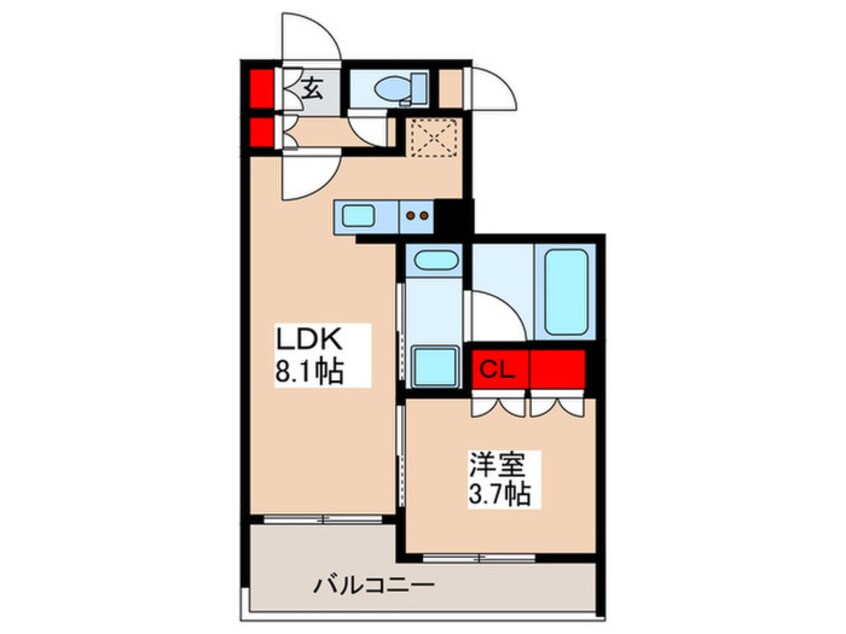 間取図 ドゥーエ菊川