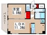 Ｒｉｒｉａ幕張壱番館 1LDKの間取り