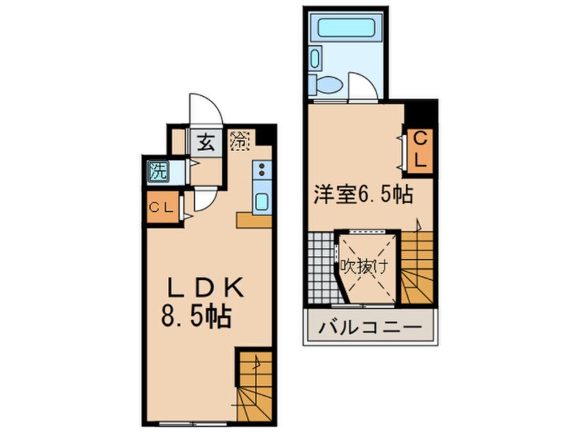 間取図 プリマヴェール都立大