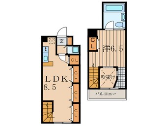 間取図 プリマヴェール都立大