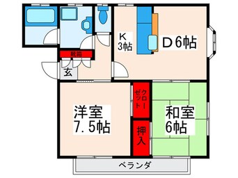 間取図 メドウ牧野