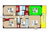 コリーヌ　アンソレイエ 3LDKの間取り
