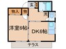 シムラハイツ 1DKの間取り