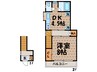 浅野ハウス 1DKの間取り