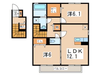 間取図 アゼリアA