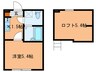 レイズ橋本 1Kの間取り