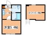 レイズ橋本 1Kの間取り
