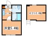 レイズ橋本 1Kの間取り