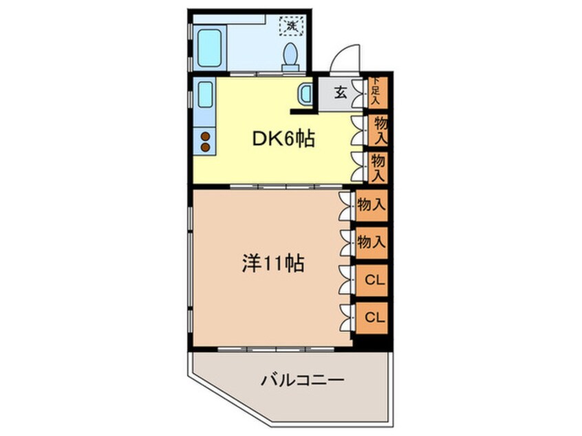 間取図 ＦＬＡＴＳ　Ｒ．Ｓ．