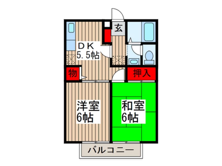 間取図 ヤマサハイツ