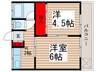 コ－ポ田島 2Kの間取り