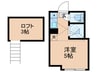 ルミノソ赤塚 1Rの間取り