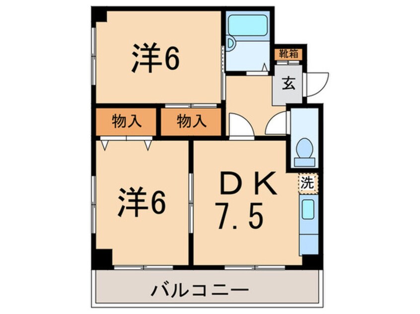 間取図 アルカディア駒沢