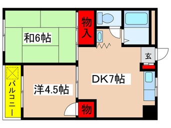 間取図 サンシャイン三輪