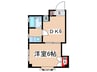 梅ケ枝ビル 1DKの間取り