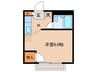 ハイムくすのき 1Kの間取り
