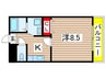 カトレア蘇我 1Kの間取り