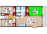 メゾンドベ－ル早稲田２ 3LDKの間取り